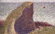 Georges Seurat, Study for Le Bec du Hoc,Grandcampe